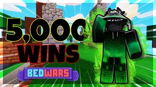 So I Hit 5,000 Wins in Roblox Bedwars! 🏆