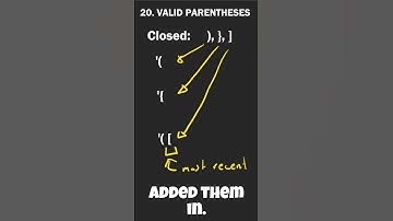 How To Solve Valid Parentheses