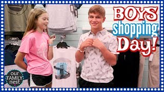 THE BOYS GO BACK TO SCHOOL SHOPPING & CHASE'S COMEDY SKIT!