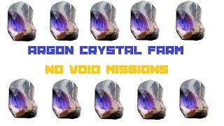 Famous Warframe: Easy Argon Crystal Farm (No Void Missions) Profile