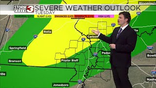Above Average Temperatures Bring A Chance For Severe Storms