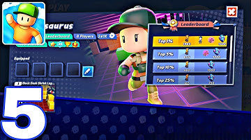 Stumble Guys - Gameplay Walkthrough Part 5 - Blockasaurus (iOS, Android)