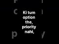Aukat Samajh Aa Jayegi | Option vs Priority - ParamAsha @ParamAshaOfficial