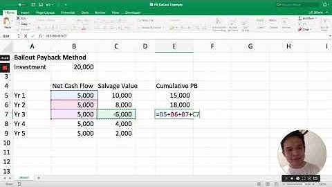 Capital Budgeting Evaluation - Bailout Payback