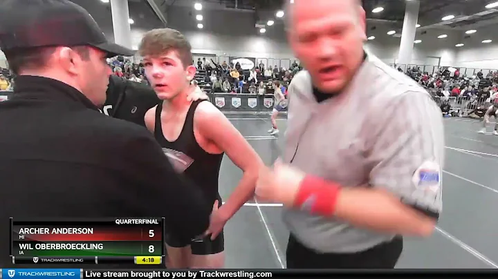 113 Lbs Quarterfinal - Wil Oberbroeckling, IA Vs A...