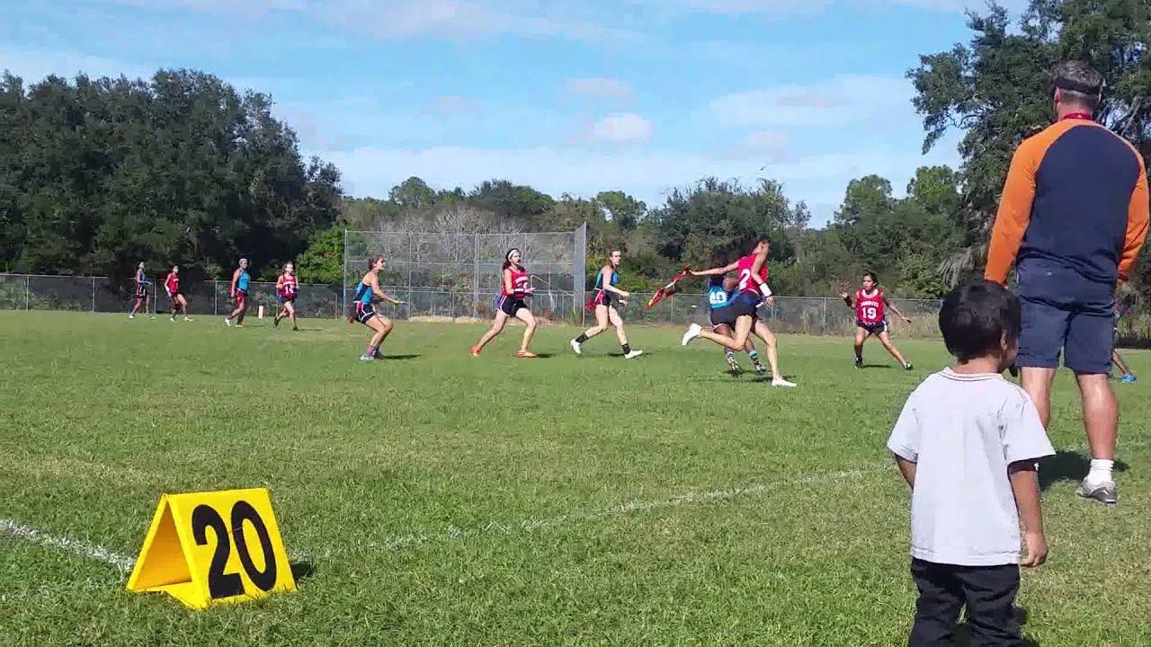 Maya Singleton flag football Alonso High school YouTube