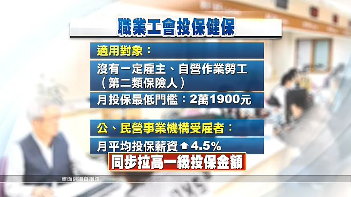 職業工會會員健保費新制 將與全體受雇者脫鉤 20180923 公視晚間新聞 - 天天要聞