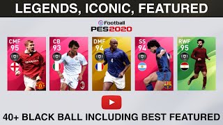 PES 2020 | FREE LEGEND P. VIEIRA, ICONIC SCHOLES, MALDINI, 40+ BLACK BALL FEATURED ACCOUNT GIVEAWAY