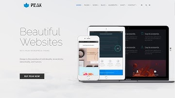 Peak WordPress Theme - Multi-Purpose Responsive Template Home-Page Presentation