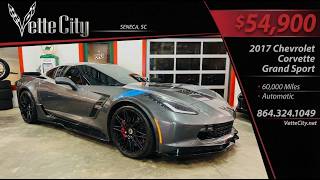 2017 Chevrolet Corvette Grand Sport, Watkins Glen Gray/Red, 60k Miles, Auto - $54,900