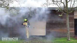 Flinke Rookontwikkeling Door Brand In Garagebox Van Rossemweg Delft