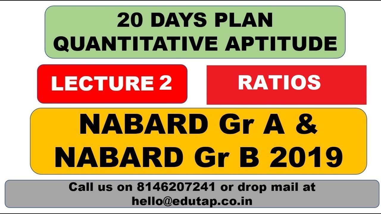 lecture-2-ratios-target-nabard-gr-a-and-b-2019-20-days-plan-quantitative-aptitude-youtube