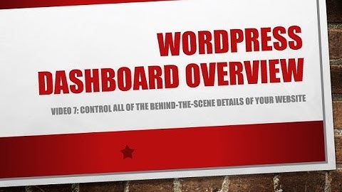 What Is Screen Options In WordPress
