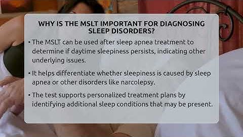 Why Is The MSLT Important For Diagnosing Sleep Disorders? - Sleep Apnea Support Network