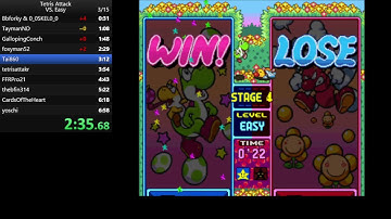 Tetris Attack vs Easy Speedrun in 6:49