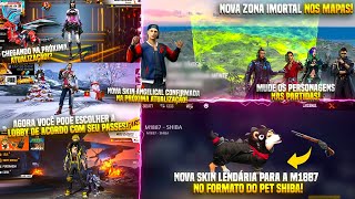 NOVA SKIN ANGELICAL E ZONA IMORTAL, ESCOLHA O LOBBY, MUDE SEUS PERSONAGENS NAS PARTIDAS E MUITO MAIS