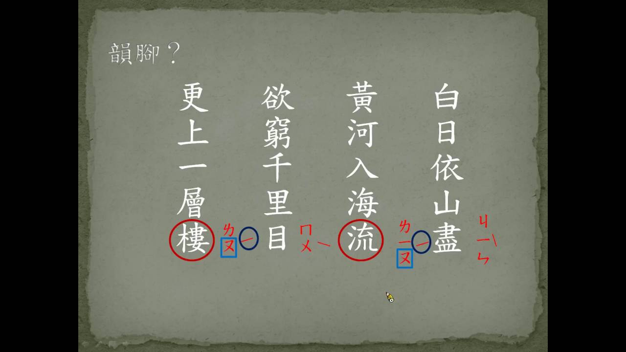 銀鑠開講─國中國文-近體詩2--韻腳篇