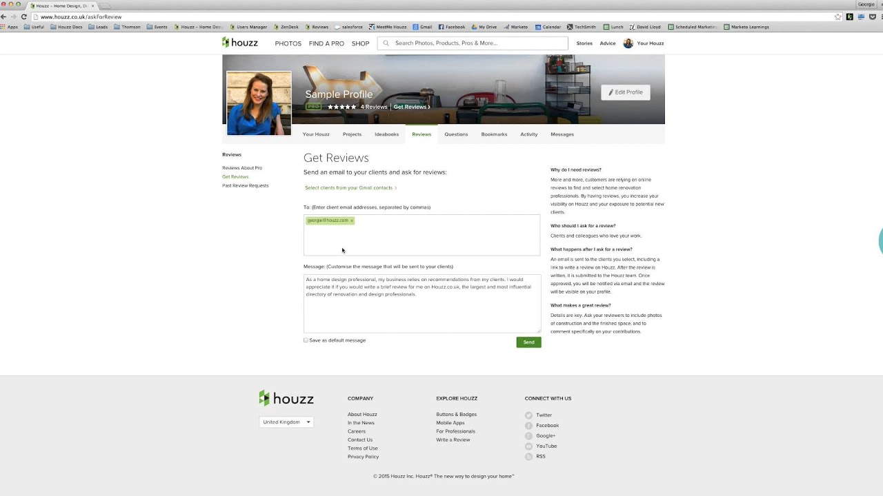 houzz for uk pros how to get reviews houzz careers