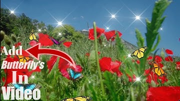 How To Add Butterfly Effect In Video / How To Create Butterfly Lyrical Video On Kinemaster