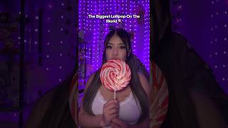 The BIGGEST LOLLIPOP in the world 🍭 #shorts #asmr