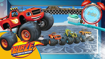 Blaze World race 2 Minute Action Toothbrush timer with Music