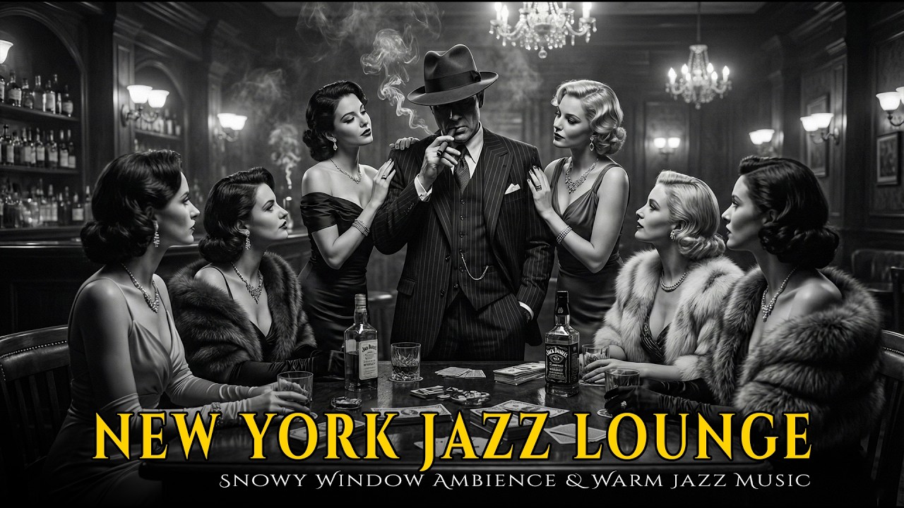 Heavy Rain at Night Cafe - Relaxing Jazz Music for Sleep & Insomnia