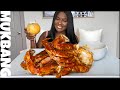 GIANT CRAB LEGS SEAFOOD BOIL MUKBANG | STORY TIME