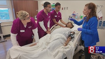 Inside the new nursing simulation lab at Eastern Connecticut State University