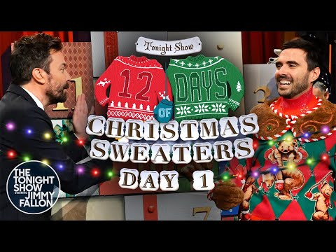 12 days of christmas sweaters 2022: day 1 | the tonight show starring jimmy fallon