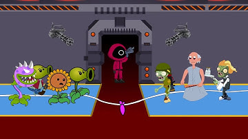 Plants vs Zombies 2 Funny Animation Episode 91 : Squid Game in Plants vs Zombies