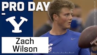 Zach Wilson Pro Day HIGHLIGHTS || BIG ARM ON DISPLAY 💪💪💪