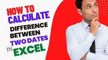 How to Calculate Difference Between Two Dates in Excel (Hindi/Urdu)