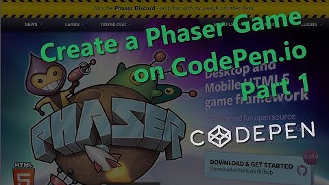 Create a Phaser Game on CodePen Part 1
