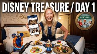 Disney Treasure Day 1 | Everything We Did From Boarding To Bedtime