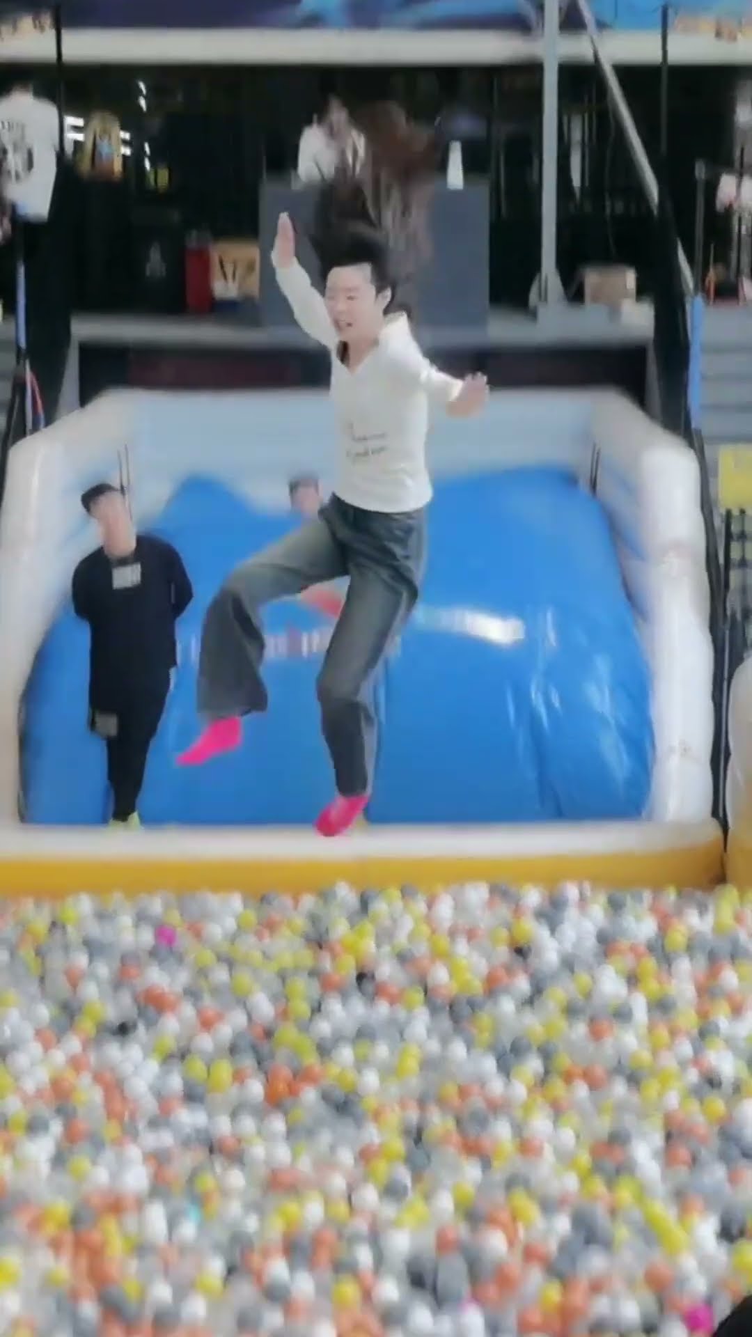 This Trampoline Is  ?? So Fun Why Didn't We Just Start Jumping Around Like This When We Were Kids