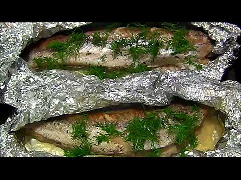 Хек запеченный в фольге Самый простой рецепт диетической рыбки Baked fish diet meal