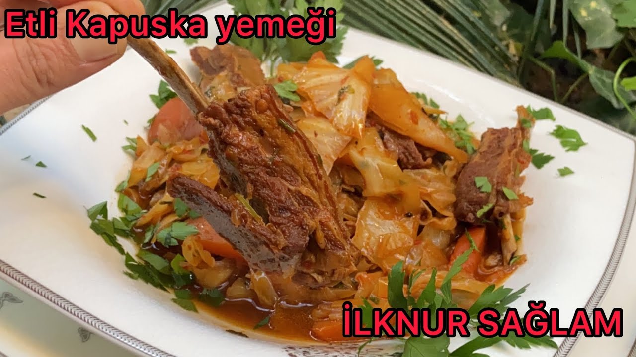 Etli Kapuska Yemeği Nasıl Yapılır/Kuzu Kaburga İle Kapuska Yapımı💯Lahana Yemekleri/Kış Yemekleri