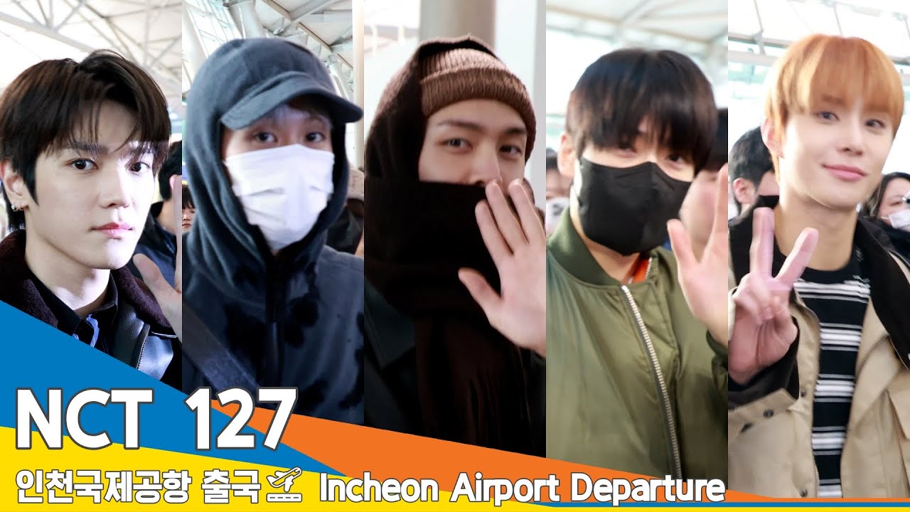 [4K] NCT 127, 아침을 밝히는 멋짐 (출국)✈️ICN Airport Departure 23.12.07 #Newsen