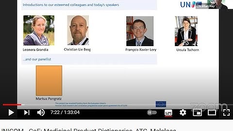 UNICOM - CoE: Medicinal Product Dictionaries, ATC, Melclass