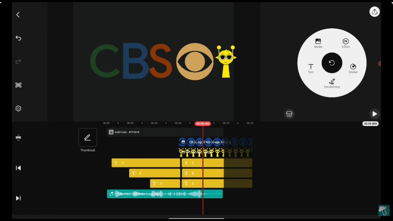 CBS Color Logo Remake Kinemaster Speedrun x10 Speed - YouTube