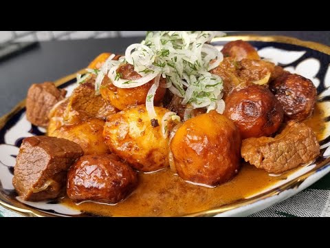 Как правильно жарить Мясо с Картошкой Чтобы Вкусно, Просто и Быстро