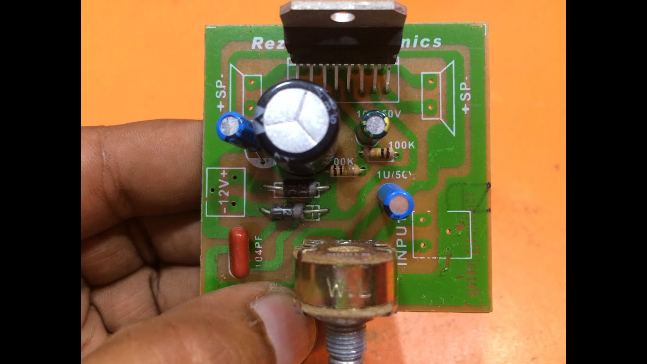 how to make amplifier using TDA7297? - YouTube