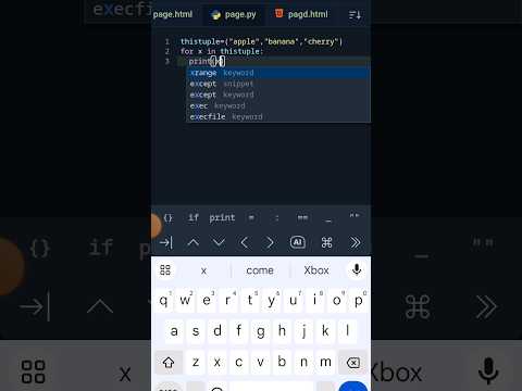 python loop through