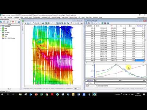 Magnetic Tutorial - Karoo - 1 Importing databases, creating grids and maps