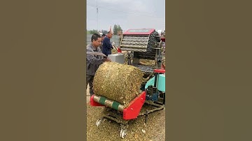 A necessary machine for cattle and sheep breeding to store fodder #satisfying #farm