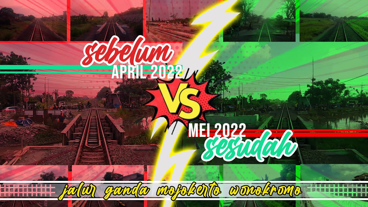 #1000 Sebelum vs Sesudah | Perbandingan Jalur DT Mojokerto Wonokromo (APR 2022 vs MEI 2022)