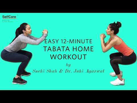 Easy 12-Minute Tabata Home Workout