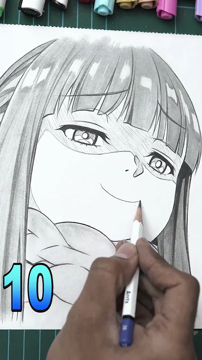 How To Draw Anime MOUTH in Pervert & Angry !!! #shorts #howtodraw #葬送のフリーレン