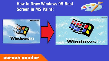 How to draw Windows 95 Boot Screen using MS Paint in 2023!