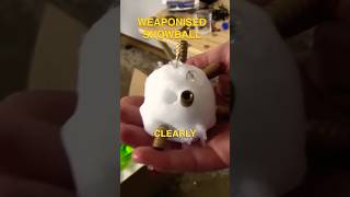 Destroyed by a WEAPONIZED Snowballs! #science #entertainment #experiment